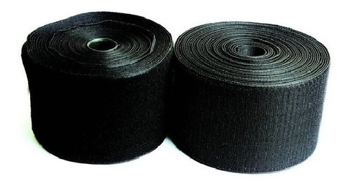 Velcro Abrojo 10cm Negro X 10mts Felpa + Pinche Macho Y Hemb