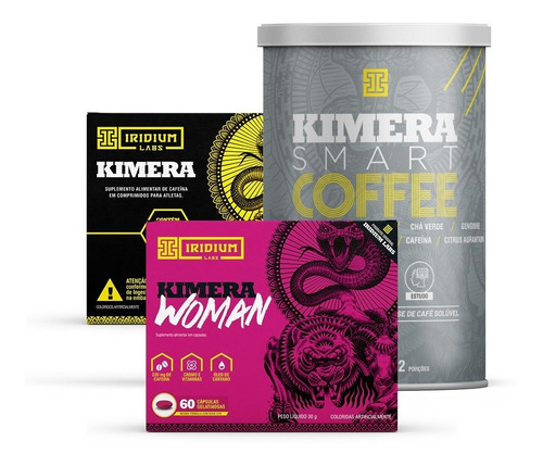 Iridium Labs Kit Kimera Thermo + Kimera Woman + Kimera Smart Coffee Sabor Café