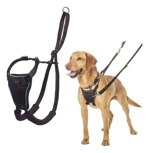 Arnes Para Perros Sin Tirones Halti Talle Medium Negro