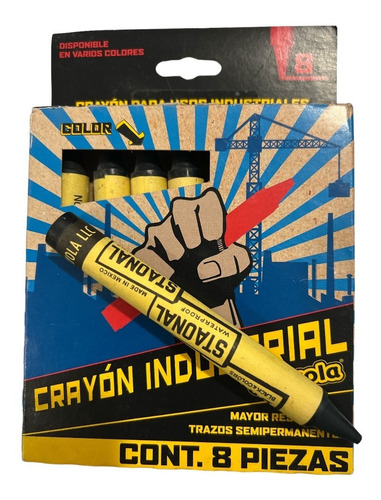 Crayón Industrial Crayola Caja Con 8 Piezas
