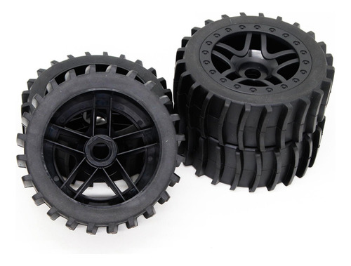 . 4 Uds Neumáticos De Goma Rc Adaptador Hexagonal De 17mm