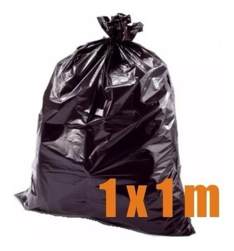 Bolsa De Basura Negra Grande Uso Doméstico 1 X 1 Metro