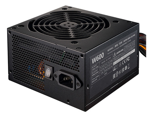 Fuente De Poder Cooler Master Elite Nex 600w 80 Plus White Color Negro 110v