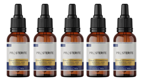 Kit 5 Prosterite Premium Gota Óleo De Abóbora 30ml Original