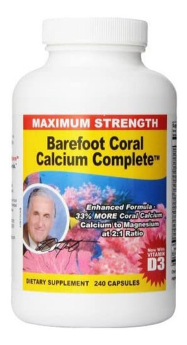 Calcio Barefoot Coral 240 Cps - Unidad a $1483