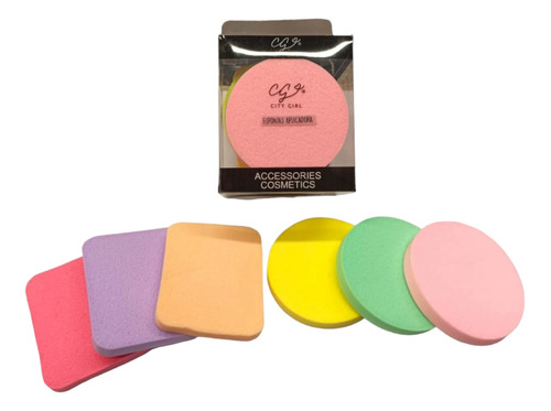 Esponja Maquillaje Base Blender Corrector Set Polvo Compacto