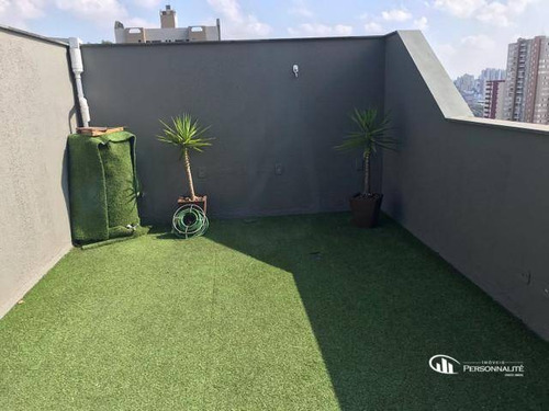 Cobertura Com 2 Dormitórios À Venda, 50 M² Por R$ 425.000,00 - Vila Valparaíso - Santo André/sp - Co0032
