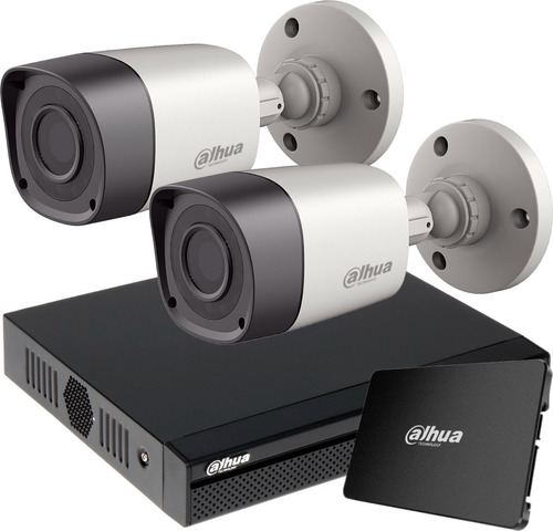 Kit Seguridad Dahua Full Hd 1080p Dvr 4 + 2 Camaras 2mp +1tb