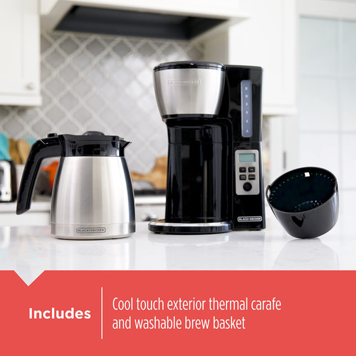 Cafetera Programable Térmica 12 Tazas Con Fuerza Y Vortex