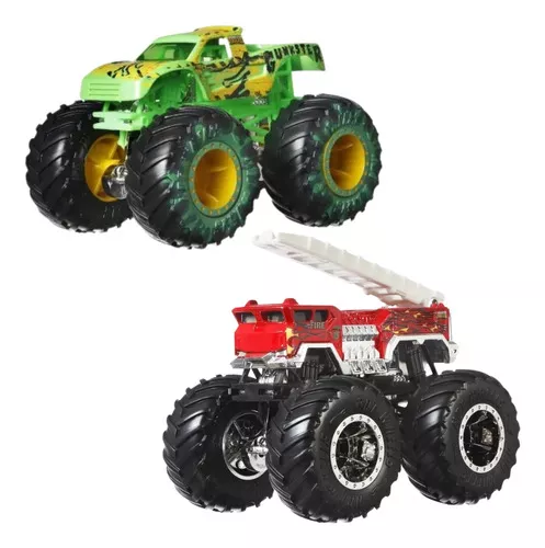 Carrinho Hot Wheels Monster Truck Gunkster Vs 5alarm Mattel