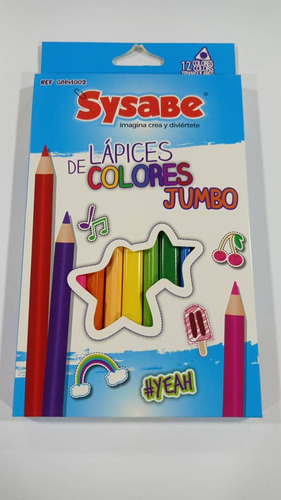 Colores 12und Jumbo Marca Sysabe