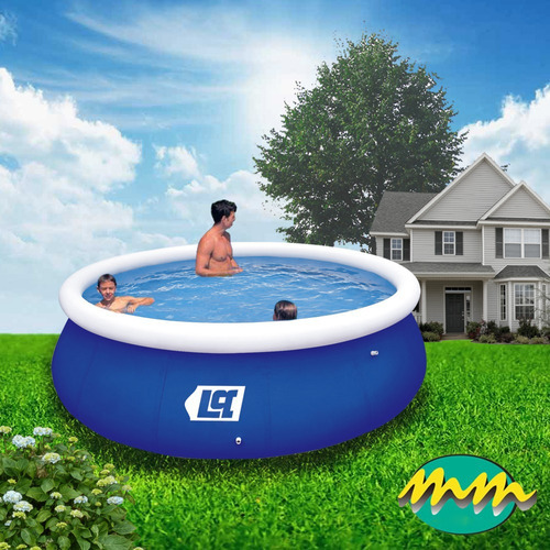 Pileta Lona Inflable 300x76cm 3168l + Inflador Lq Lq-pool Mm