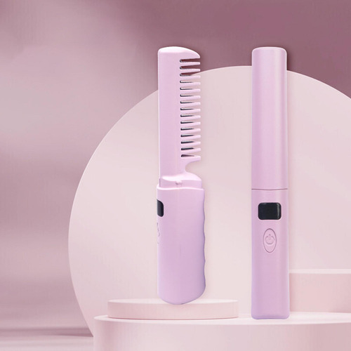 Alisador De Pelo Inalámbrico Para Mujer, Peine Caliente,