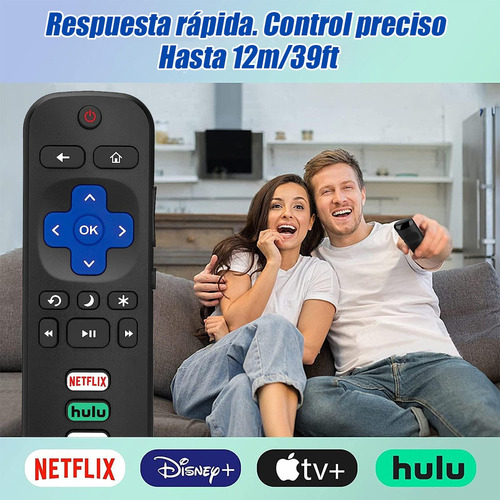 . 6pcs Control Compatible Con Hisense Roku Tv Smart Pantalla