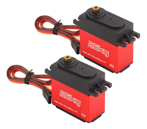 Servo Rc, 2 Unidades, 25 Kg, Impermeable, 270 Grados, Alta T
