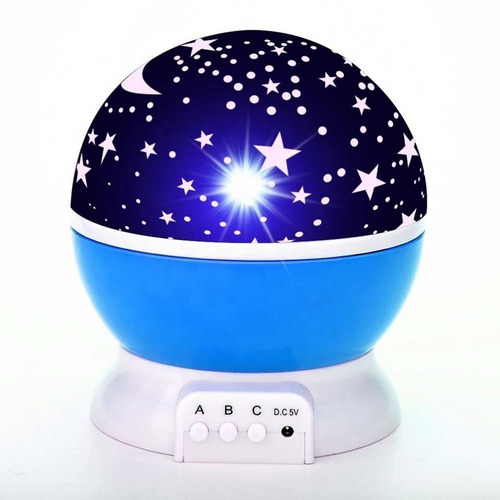 Imagen 4 de 8 de Proyector Velador Niño Estrella Luz Led Noche Giratorio Usb