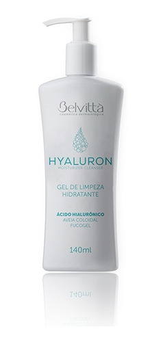 Gel Limpeza Hidrat Hyaluron 140ml Belvittà Ácido Hialurônico