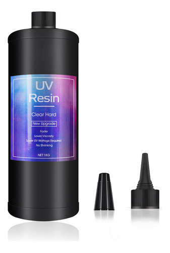 Resina Uv Transparente De 2.2lbs, Tipo Duro, Frmula De Un Mi