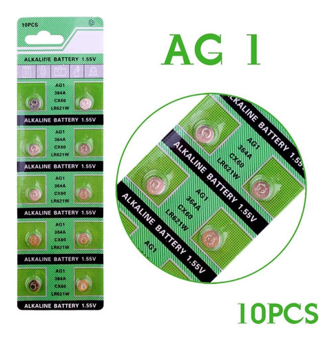 Pila Alkalina Lr41 Lr1130 389 392 G3 G10 Blister X 10 Unid.