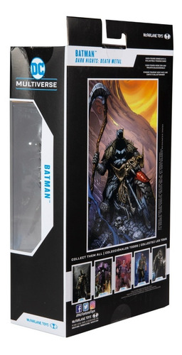 Batman Death Metal Knights Batcycle Bone Biker Mcfarlane (Usado)