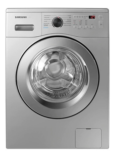 Lavarropas De Carga Frontal Samsung Ww70a4000su Silver 7kg