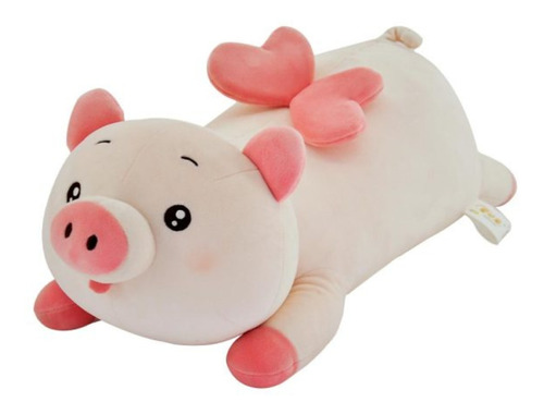 Pig Porquinho Deitado Pelúcia Amigos Do Coração - Dm Toys