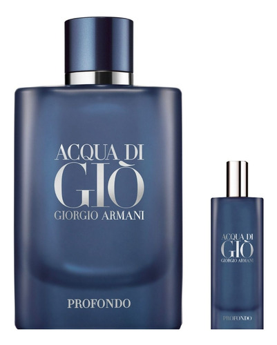 Set Acqua Di Gio Profondo Edp 75 Ml + 15 Ml