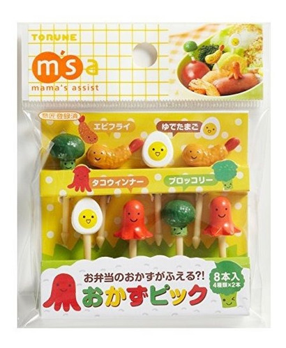 Cutezcute Bento Alimentos 3d Pick, De 8 Piezas, Brócoli, Pul