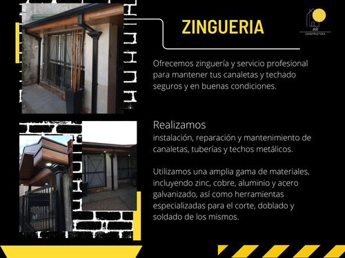 Techista, Zinguero,canaletas,galpones,caba,membrana