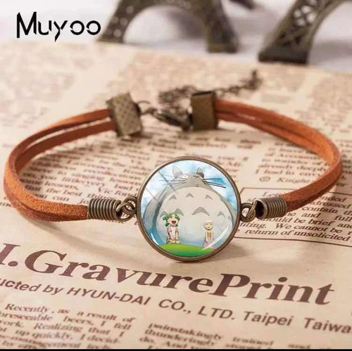 Pulsera Cuero Mi Vecino Totoro Studio Ghibli Kawaii