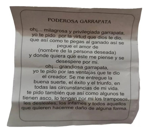 Extracto De Garrapata Original / Amarre Regresa Al Ser Amado