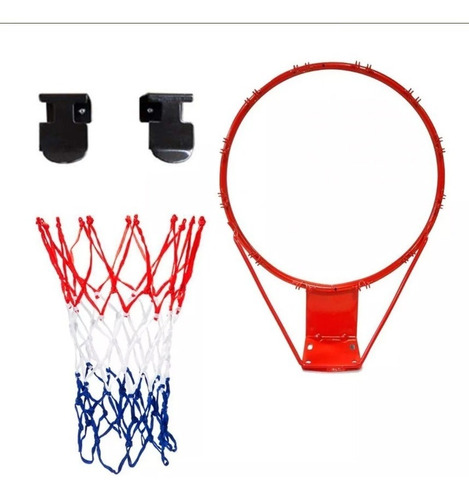 Imagen 3 de 5 de Tablero Basket Policarbonato + Aro Metal + Red + Bulones