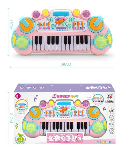 Imagen 9 de 10 de 24 Teclado Piano Electrónico Para Niños Juguete Educativos