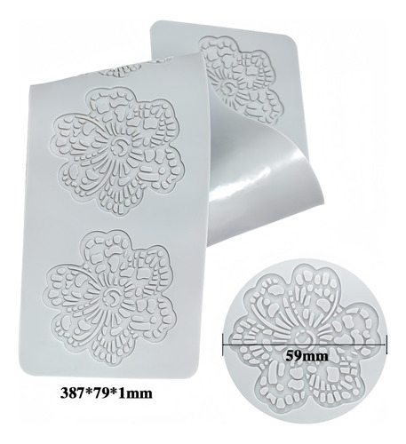 6 Moldes De Silicona For Decorar Pasteles Y Postres