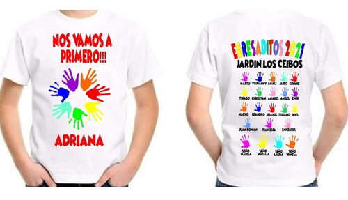 Remeras Para Jardín  Egresaditos  Personalizadas.