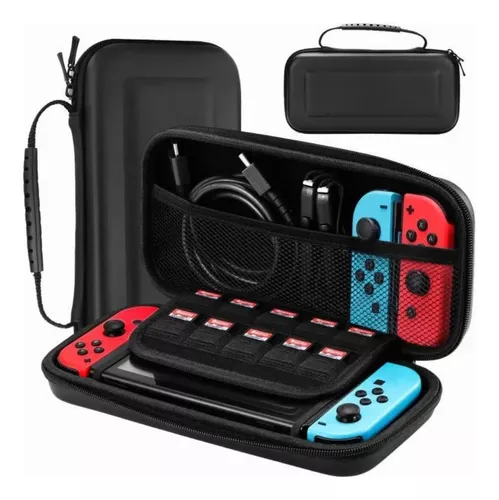 Kit Completo Bolsa + Case + Película + 2 Grip Switch Oled