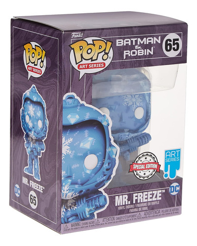 Figura De Colección Funko Pop! Serie Dc Art Mr. Freeze #65