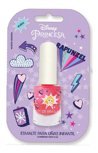 Esmalte Infantil Princesas En Blister Rapunzel 41717