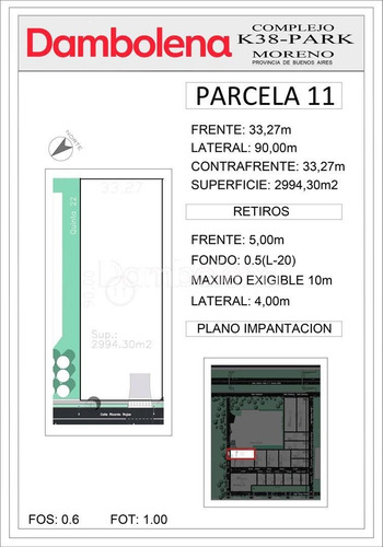 Imagen 3 de 19 de Terreno Fracción Sector A - Uf11 En Venta - La Reja - Moreno