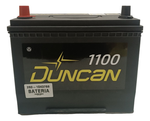 Bateria Duncan 1100 Amp Grupo 24 / Positivo Izquierdo (1 ...