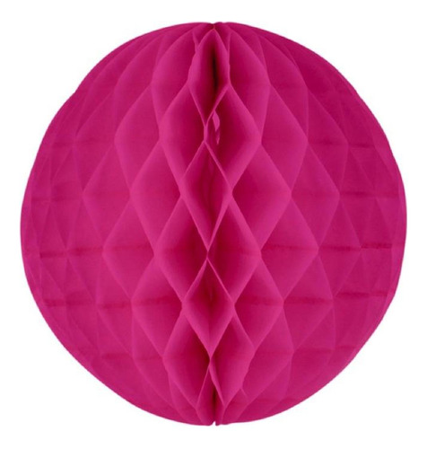 Decoracion Bola Papel 35 Cm Fucsia