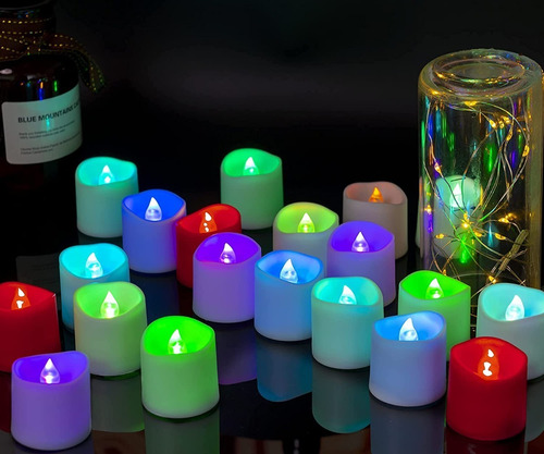 Velas De Colores Caja X 24 Und Eventos Bodas