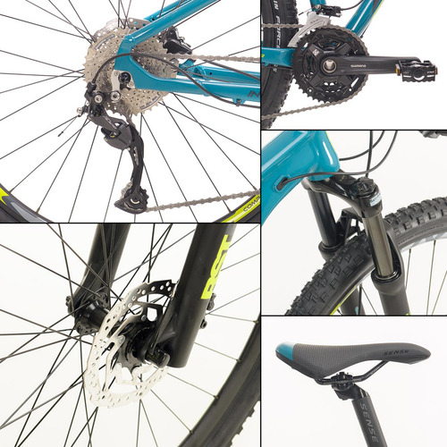 Bike Aro 29 Alumínio Mtb M17' Shimano Intensa Comp 23 Azul