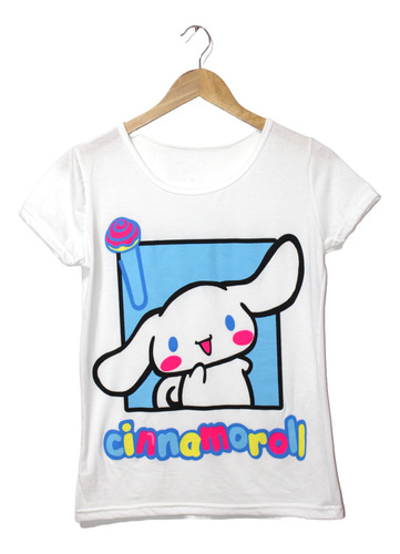 Playera De Cinnamoroll Sanrio Juvenil Camiseta Kawaii