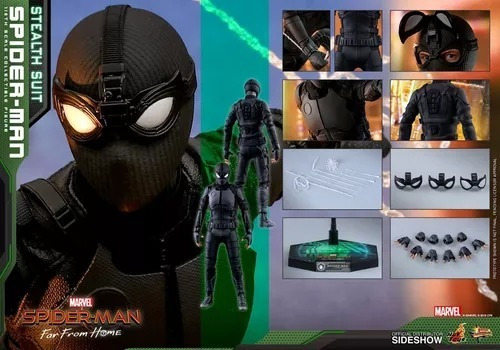 Spider-man (stealth Suit) Sixth Scale Figure By Hot Toys