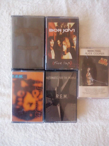 Cassettes Alice Cooper Bon Jovi