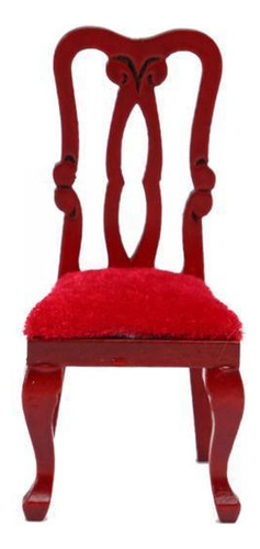 2 Silla De Mesa De Casa De Muñecas De Madera En Soltero