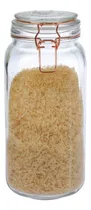 Comprar Frasco Vidrio Hermético 2000cc Cierre Clip Cobre Tapavidrio Color Transparente