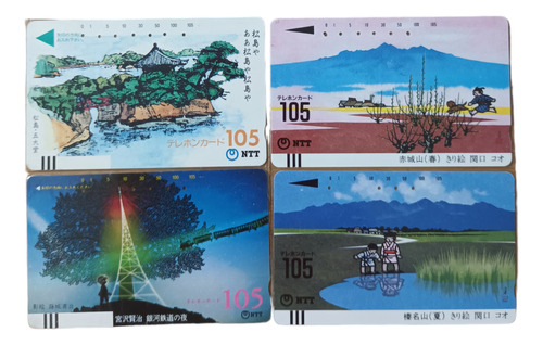Cartão Telefônico Japão 105: Desenho 3. Pasta Ro.