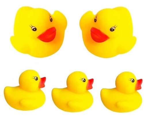 Pack X9 Patitos De Goma Hule Para Tina Agua Ducha De Niños